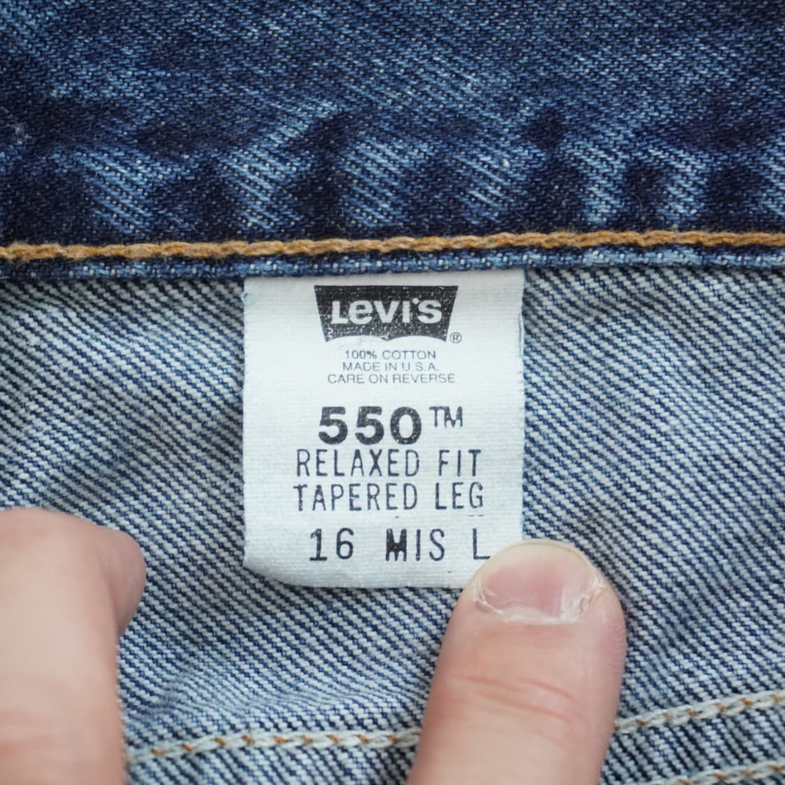90s MADE IN USA 리바이스 550 빈티지 데님 3 상품이미지4