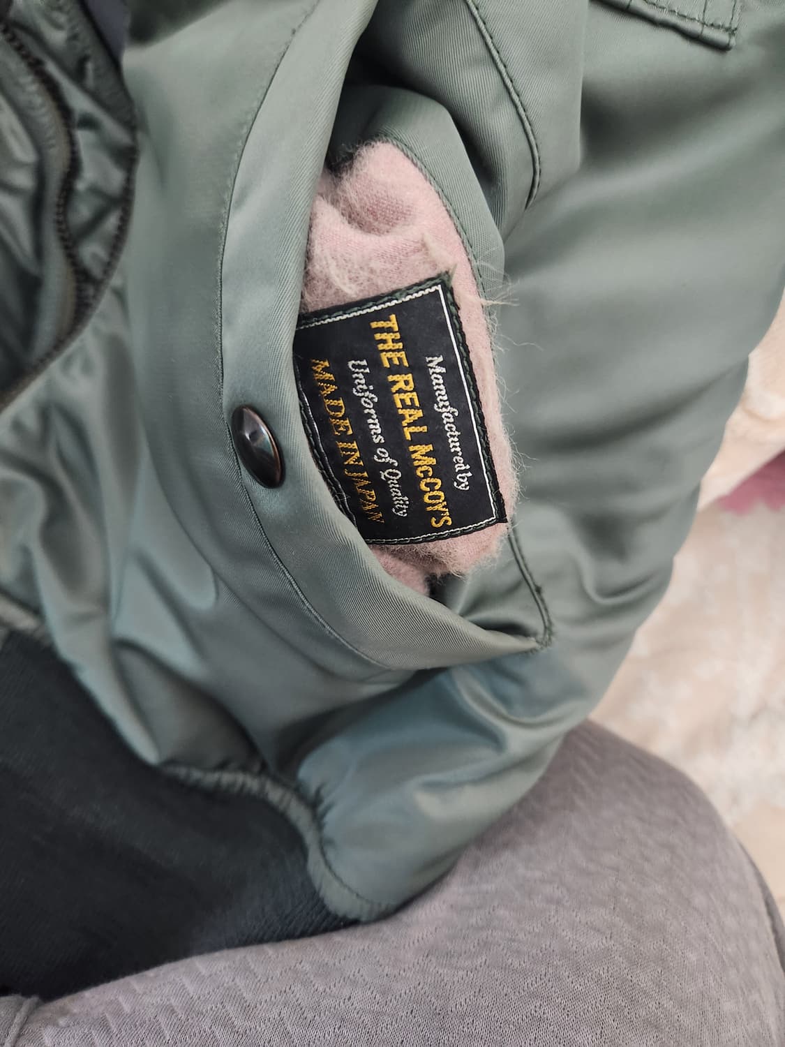 리얼맥코이 MA-1 S사이즈판매합니다 버즈릭슨 토이즈맥코이 상품이미지4