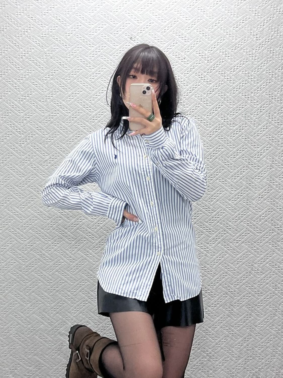 폴로 랄프로렌 캐주얼 빈티지 스트라이프 셔츠 90 C11079 상품이미지1