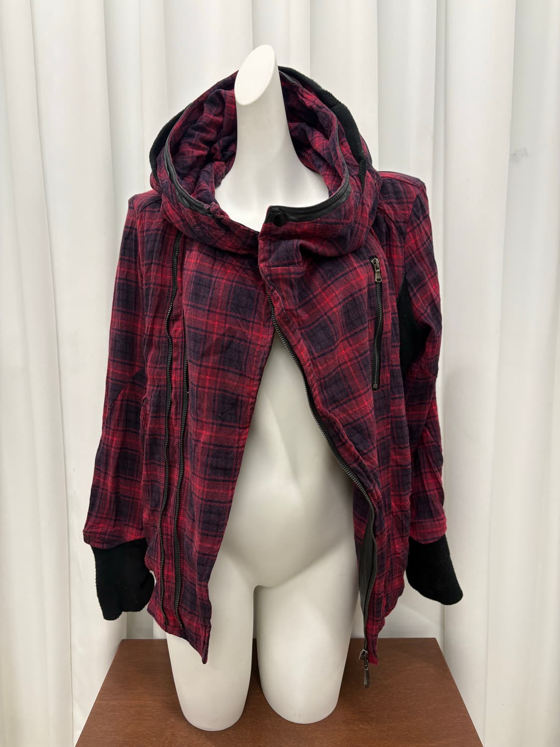 펑크 체크 후드집업 상품이미지2