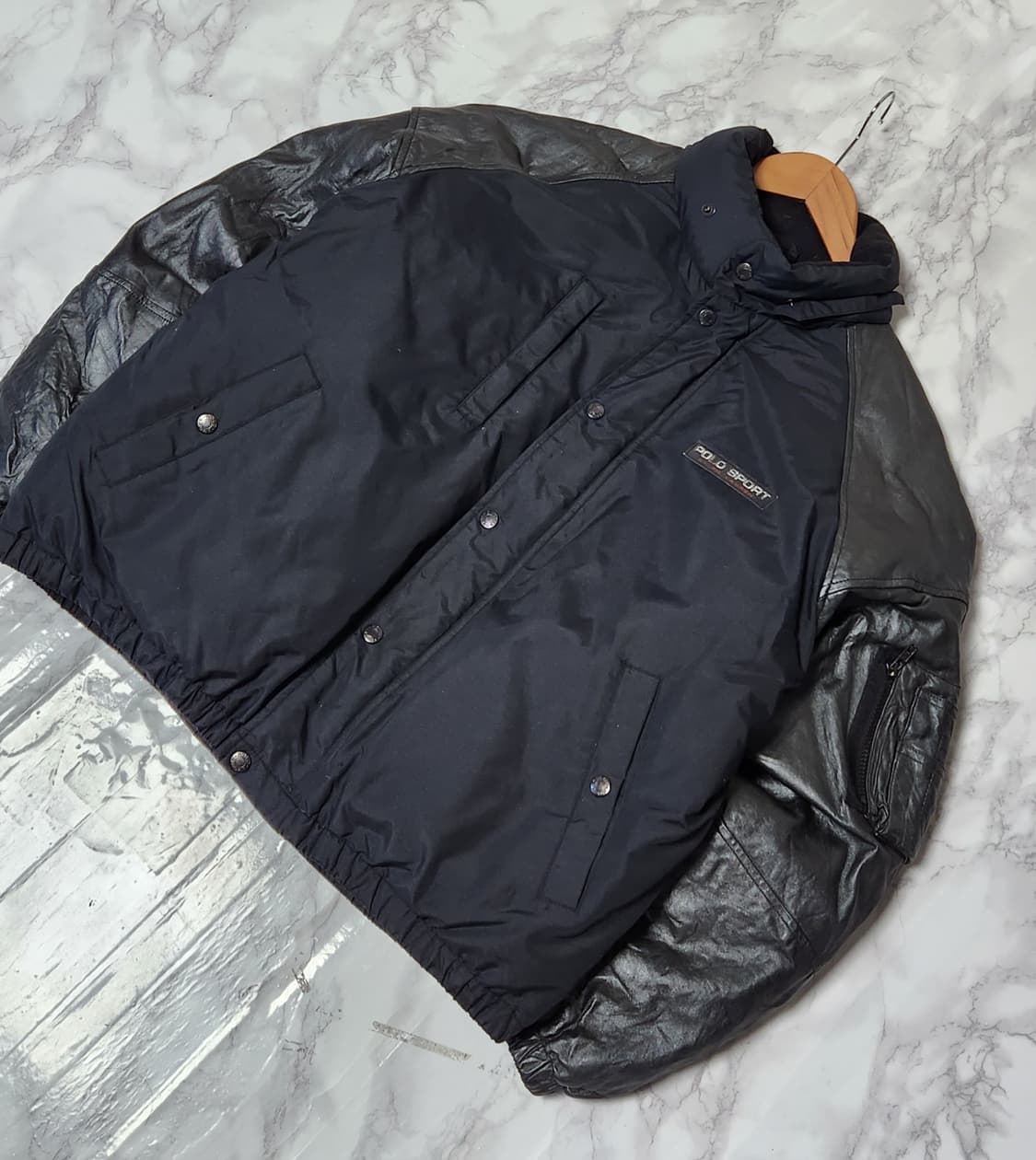 폴로 스포츠 가죽 마원 패딩 자켓 상품이미지3