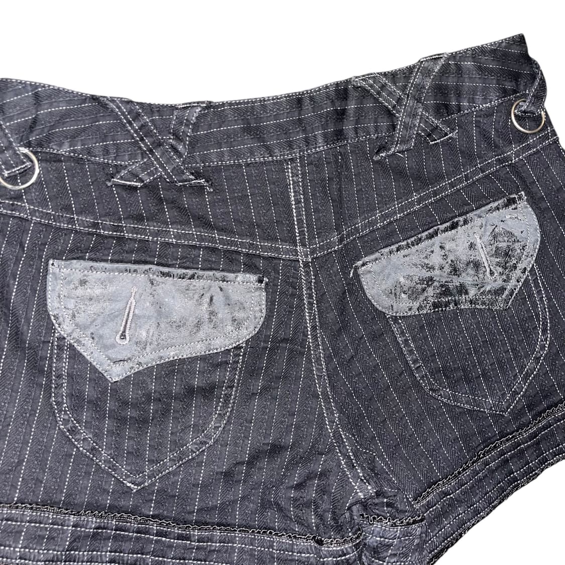 ALGONQUINS 알곤퀸즈 스티치 스터드 숏팬츠 갸루y2k펑크 상품이미지4