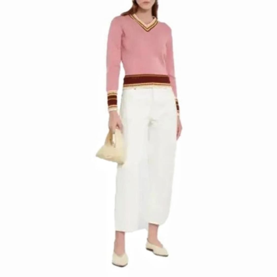 배리 BARRIE 캐시미어 브이넥 니트 상품이미지2