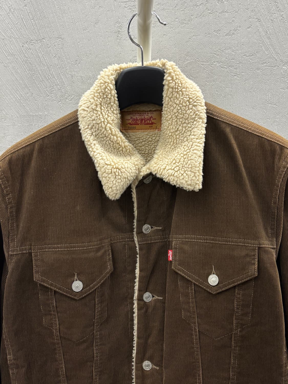 리바이스 브라운 코듀로이 쉐르파 자켓 L 상품이미지5