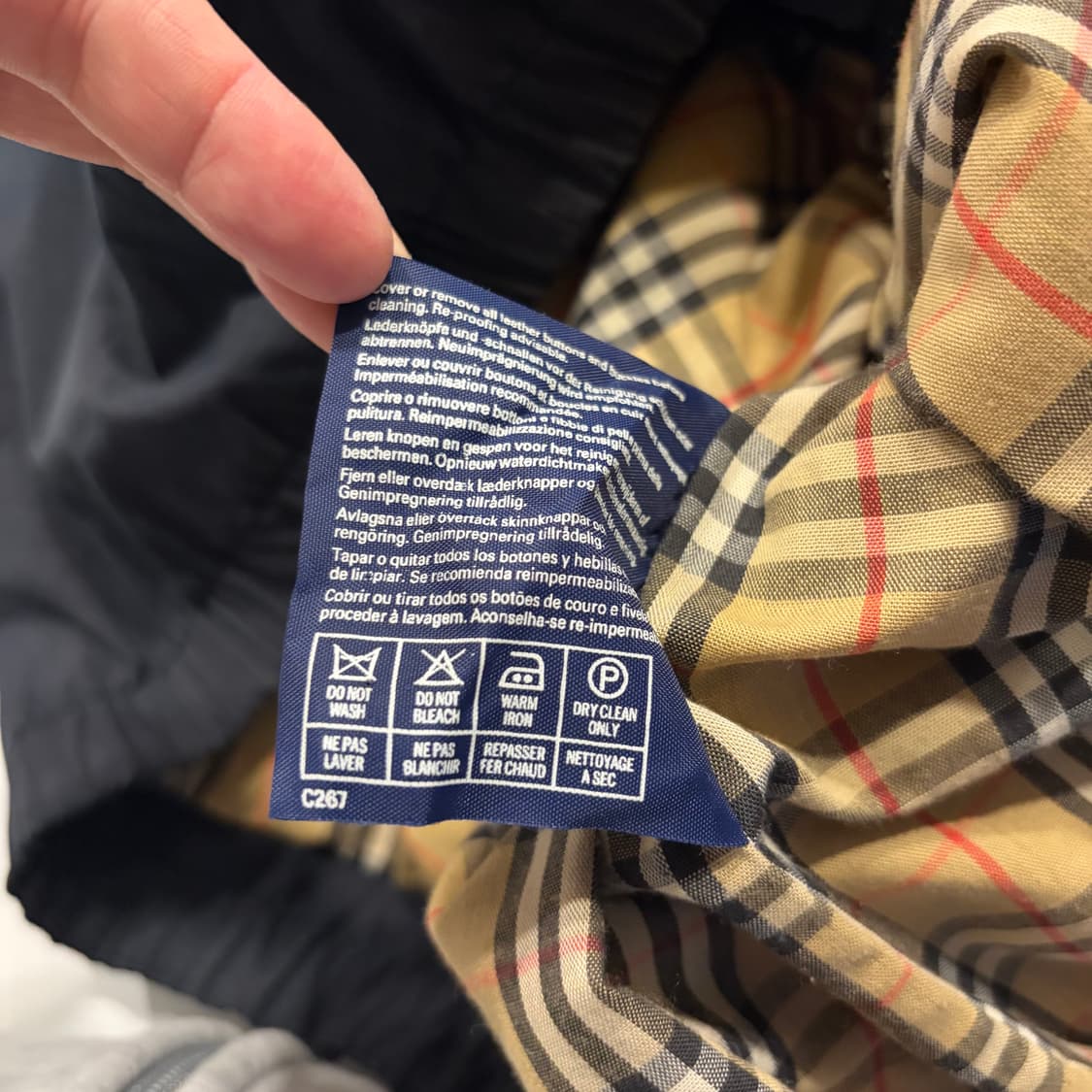 [XXL] 90s 버버리 블랙 해링턴 집업 자켓 C666 상품이미지8