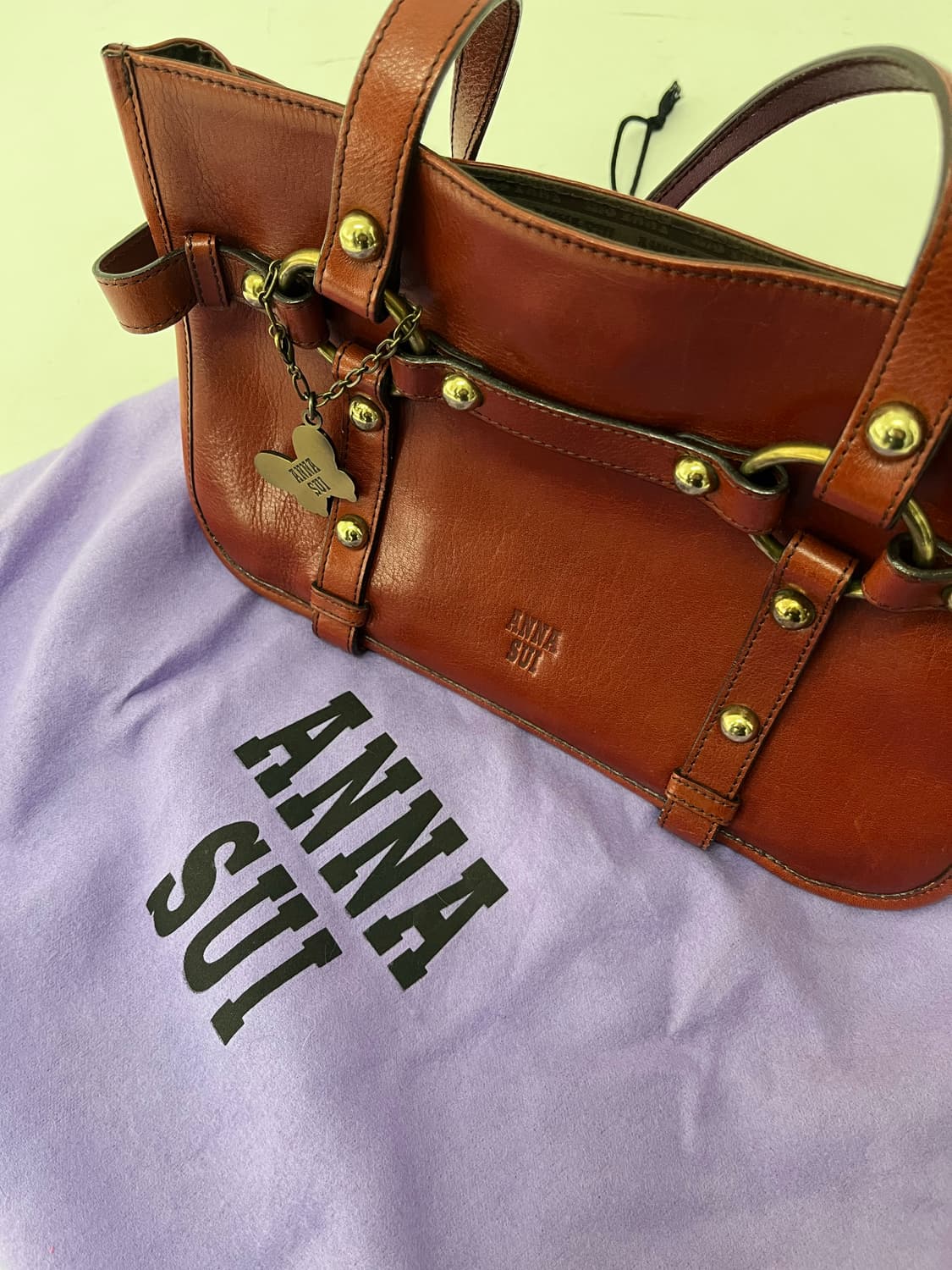 90‘s ANNA SUI butterfly leather bag 상품이미지8