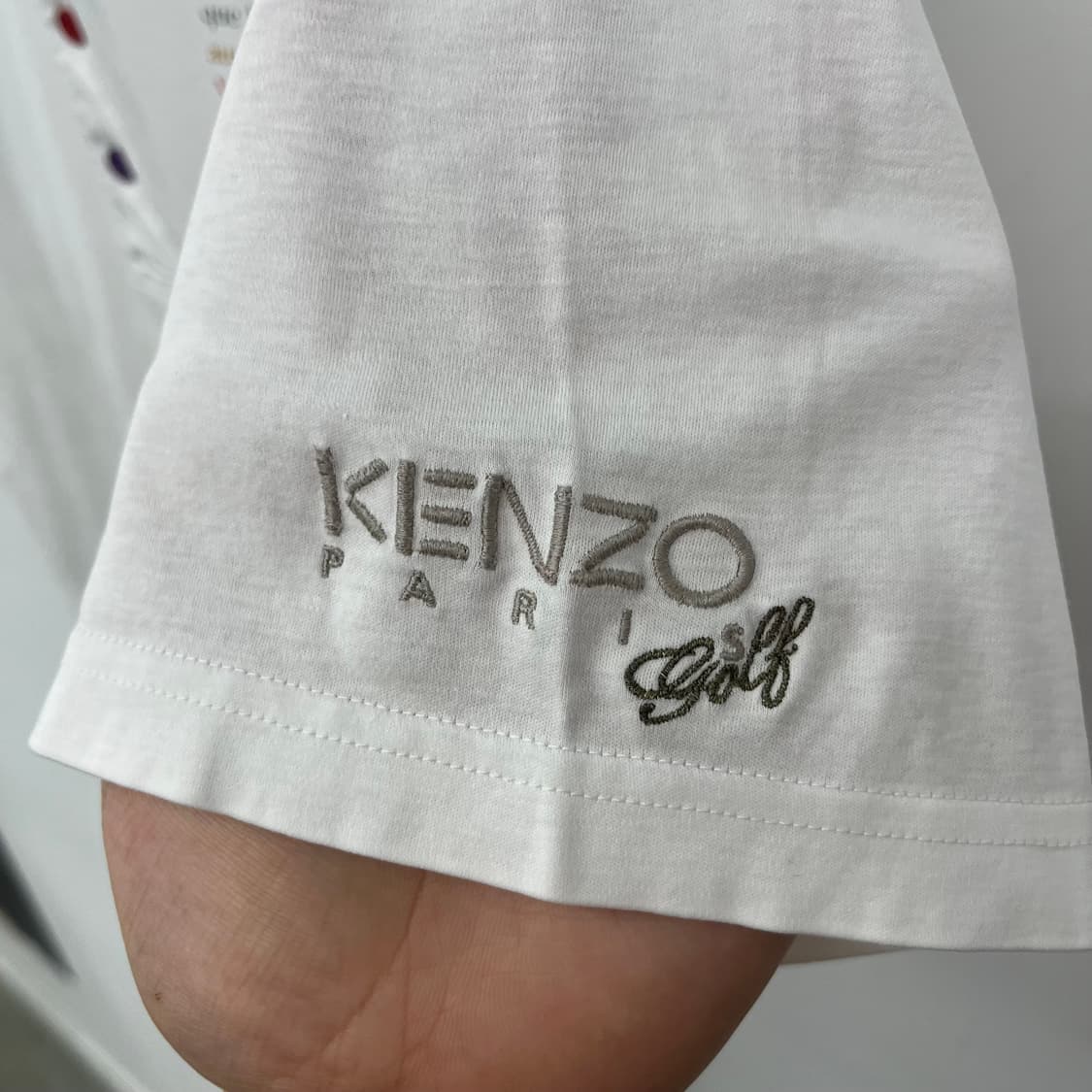 KENZO 겐조 화이트 카라 반팔 폴로티 남XL 상품이미지4