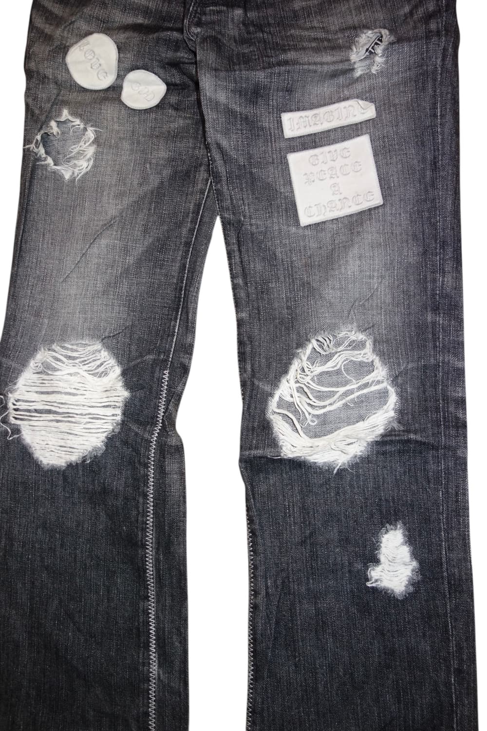 •넘버나인AW04 “Give Peace a Chance” 패치워크 데님 상품이미지4