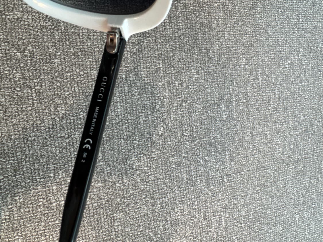 구찌 빈티지 빅프레임 화이트 선글라스  상품이미지8