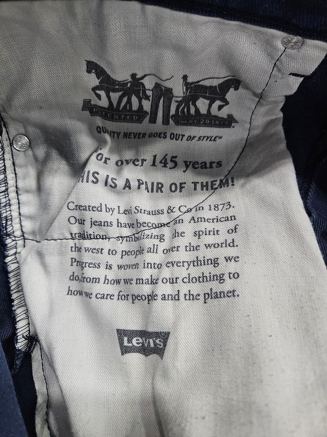 리바이스 511 다크블루 남성 슬림핏 허리 32 데님팬츠  상품이미지9