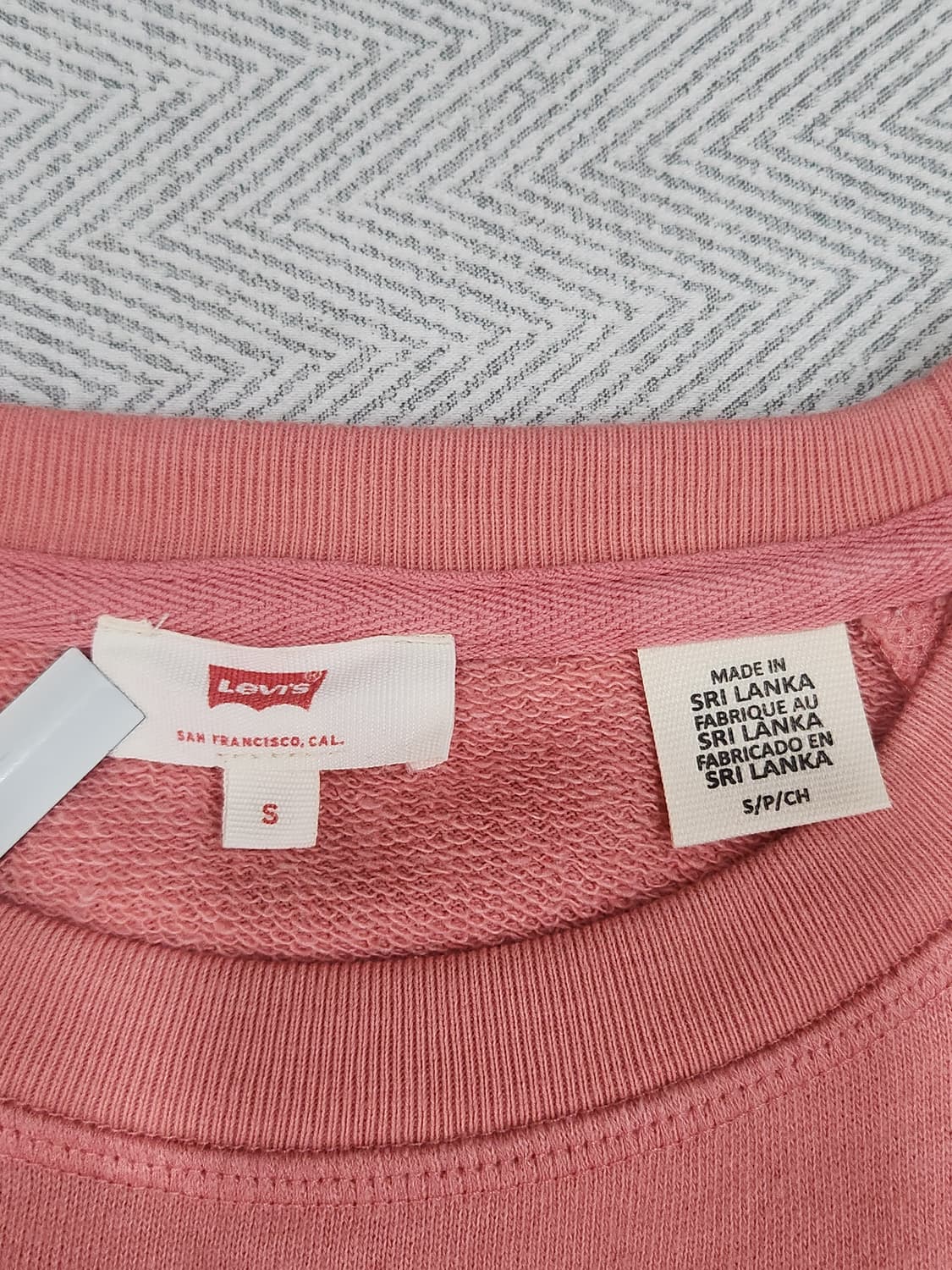 [S] 리바이스 핑크 나그랑 맨투맨 여성 S사이즈 상품이미지4