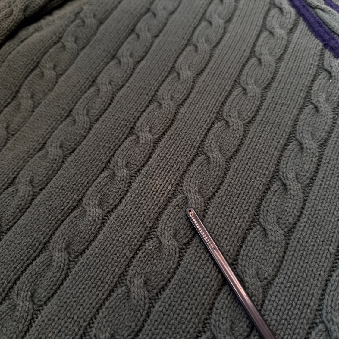 90s 타미힐피거 코튼 크리켓 니트 [ 55-66 ] 상품이미지3