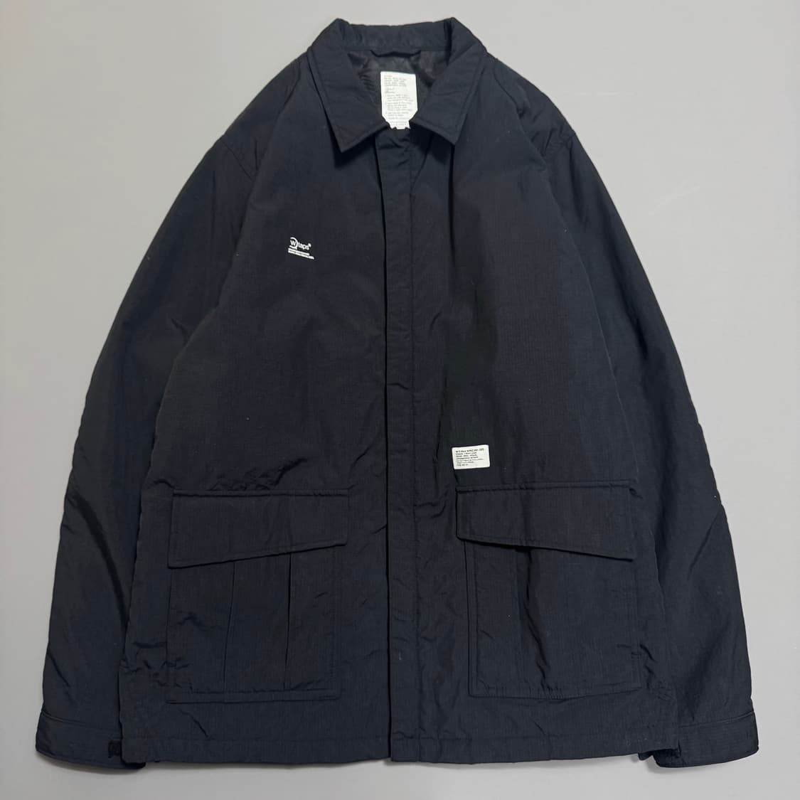 더블탭스(WTAPS) 블랙컬러 크로스 본 엘보패치 나일론 정글 자켓 상품이미지10