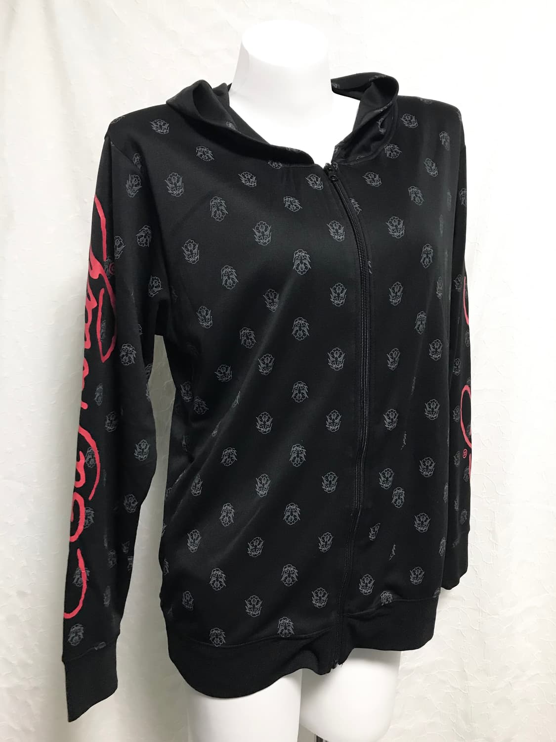 빈티지 ed hardy 에드하디 해골 레터링 져지 후드 집업 상품이미지6