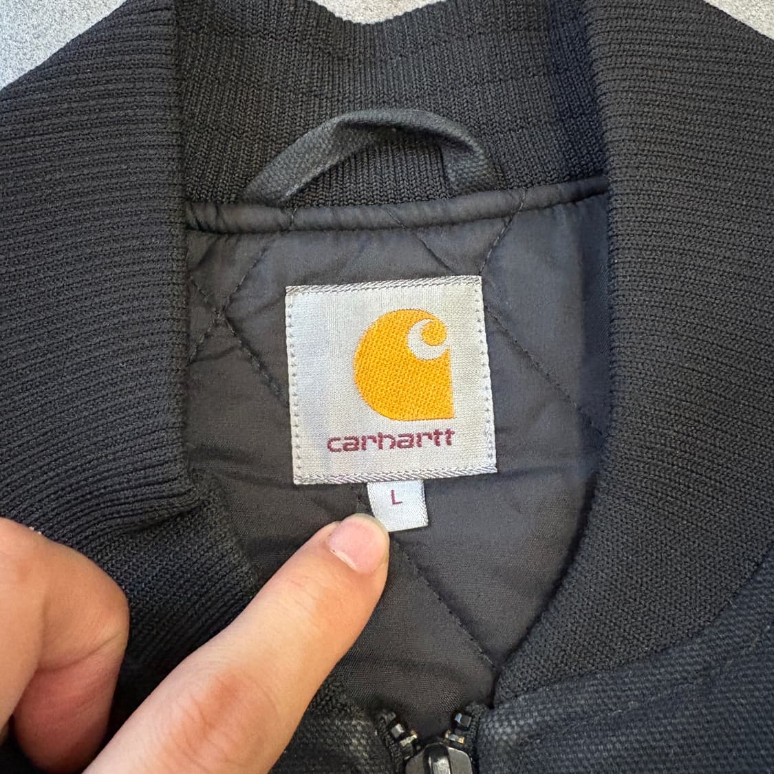 칼하트 정품 덕 캔버스 블랙 조끼 상품이미지5