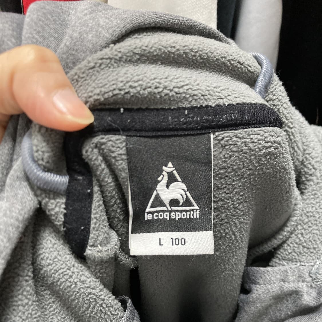 르꼬끄 남성스포츠기모후드집업 그레이 L 상품이미지4