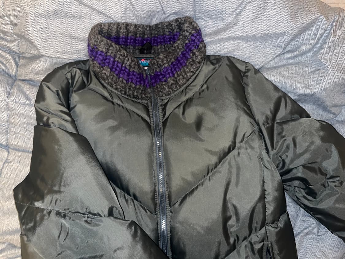 rosebud 캐나다 덕다운 니트 패딩 상품이미지3