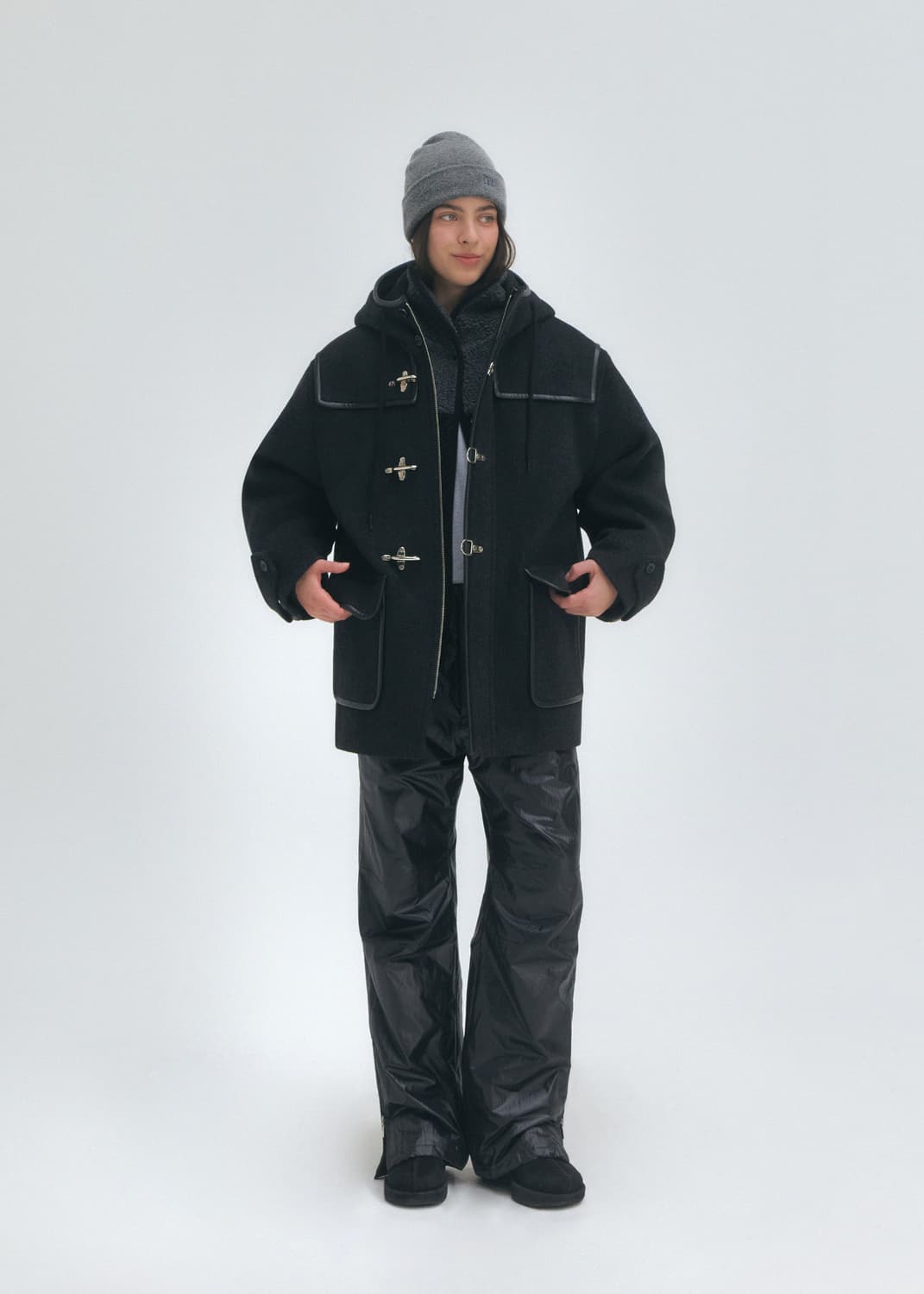 그로브 22WINTER MORGAN COAT 챠콜 상품이미지2