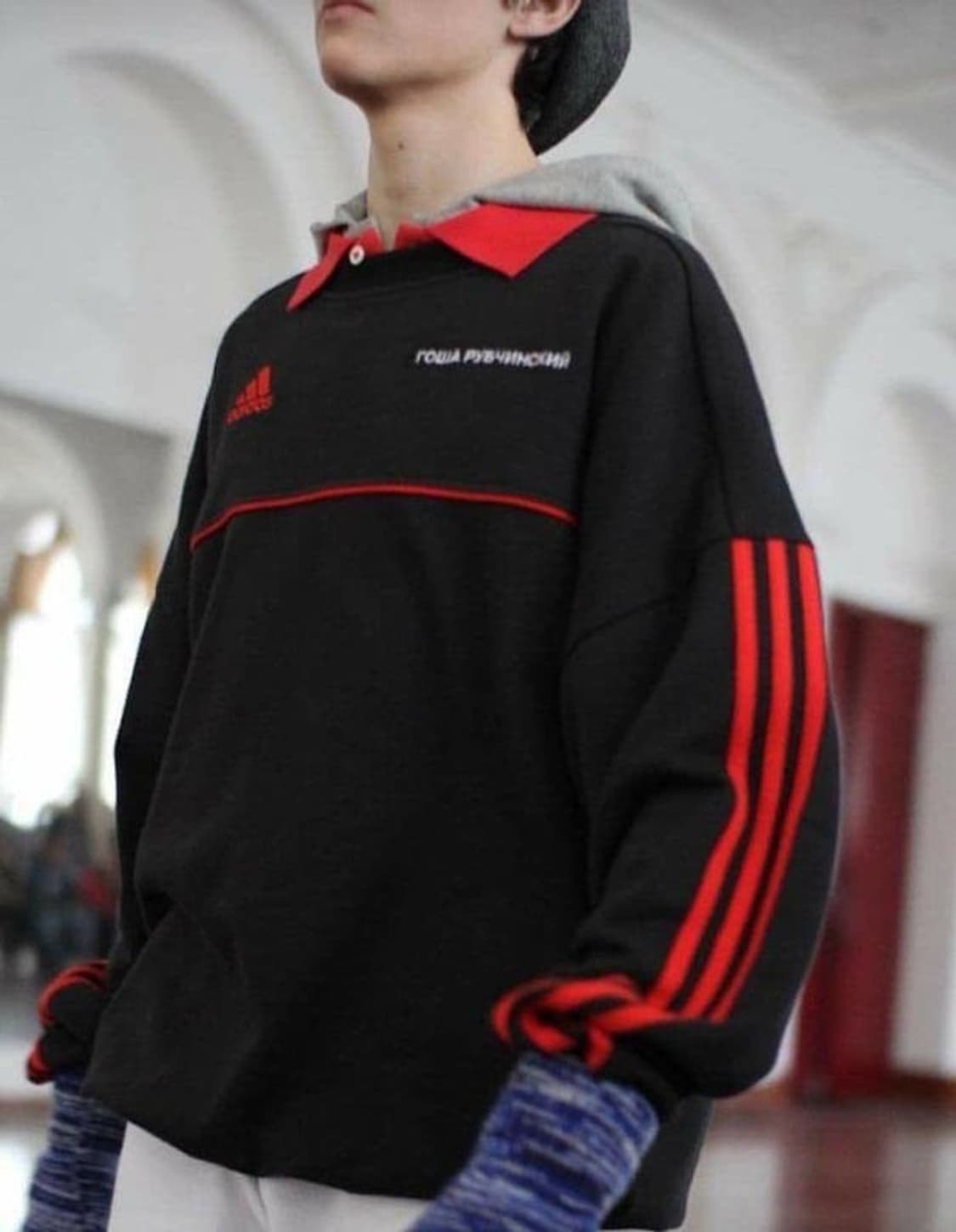 아디다스 X 고샤 루브친스키 17FW 스웻 셋업 상품이미지7