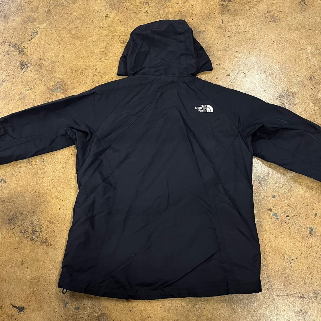 [정품/M] 노스페이스 블랙 후드 바람막이 자켓 b14 상품이미지4