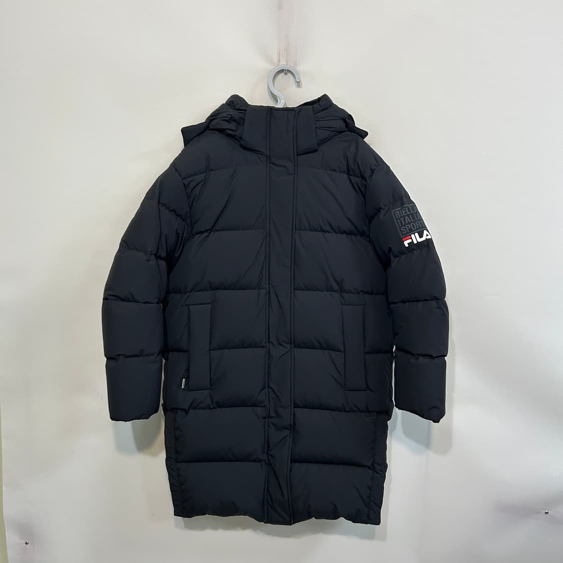 휠라 여성 구스다운 롱패딩 90 블랙 상품이미지1