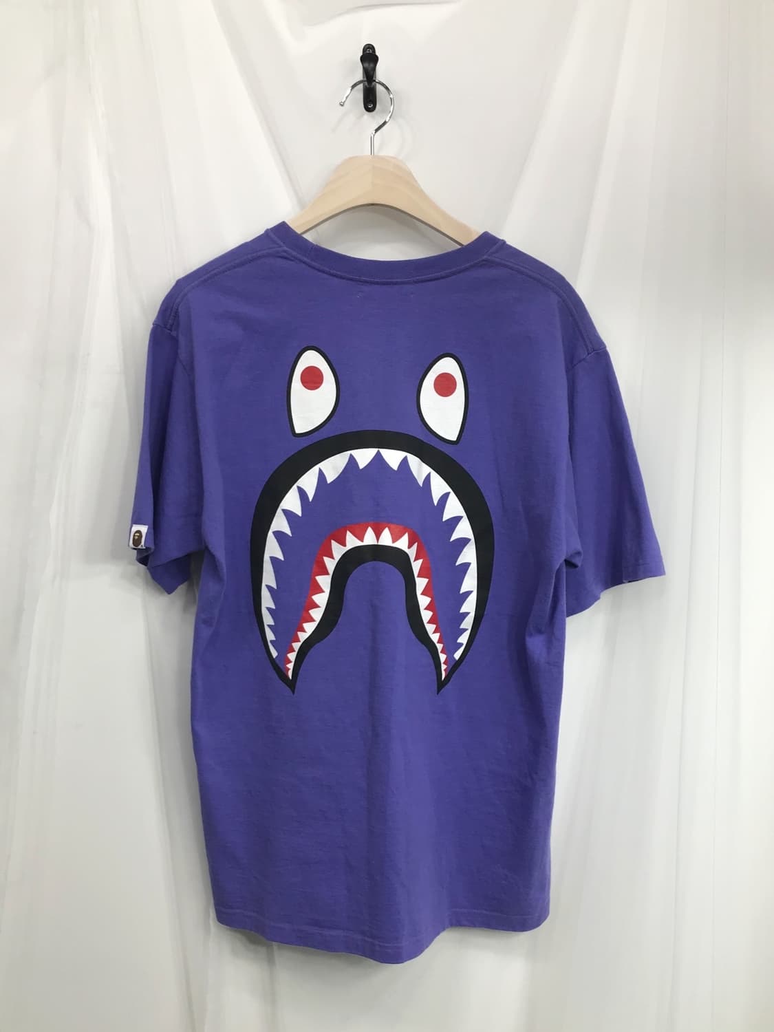 Bape Shark Big Printing Purple T-shirt 상품이미지9