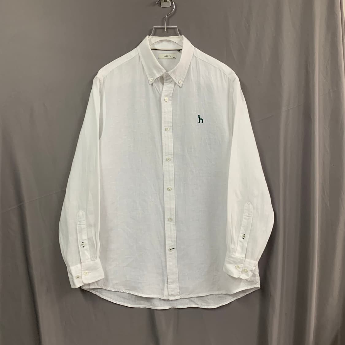 L 헤지스 화이트 린넨 셔츠 남방 상품이미지1