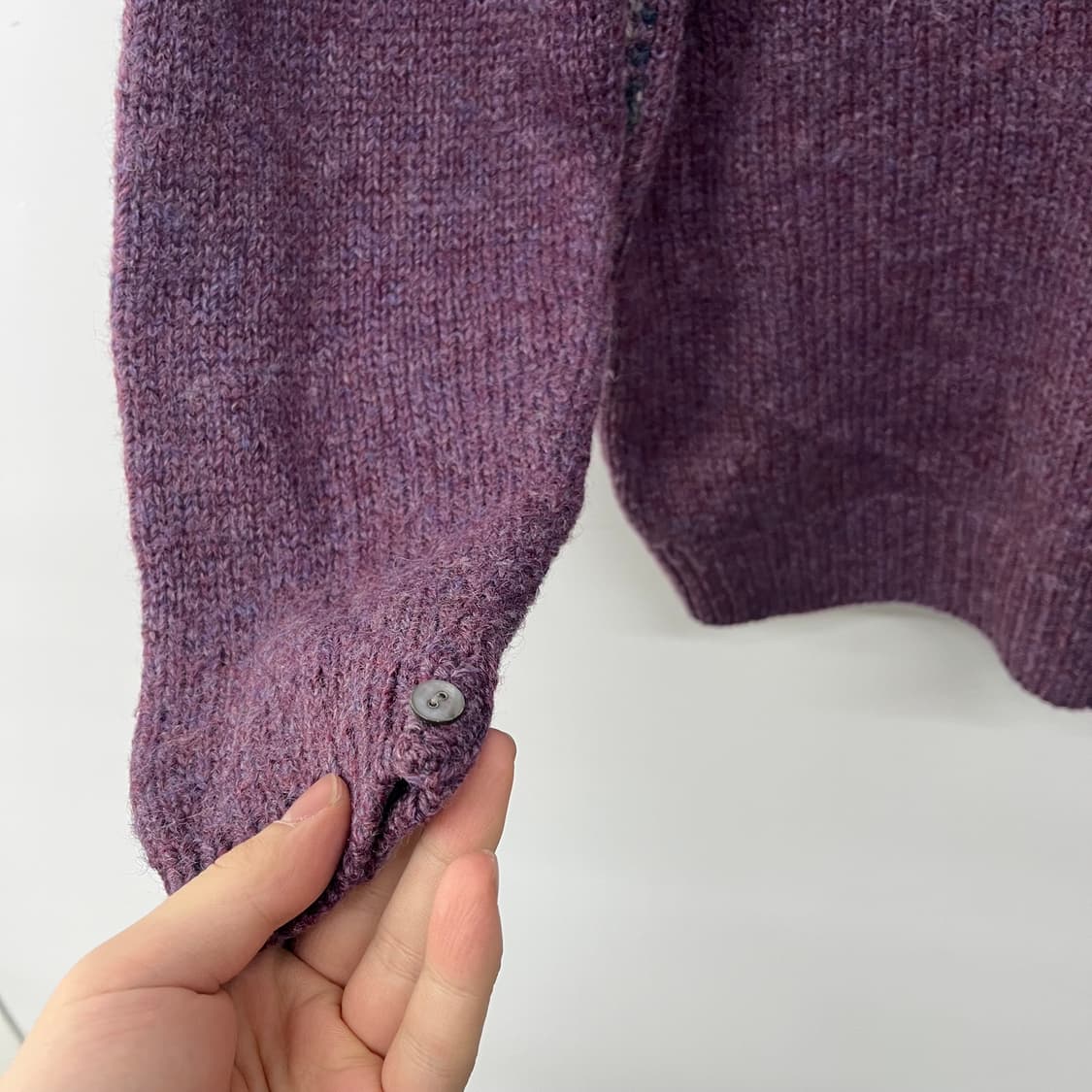 브룩스브라더스 체크 패턴 니트 여L 상품이미지5