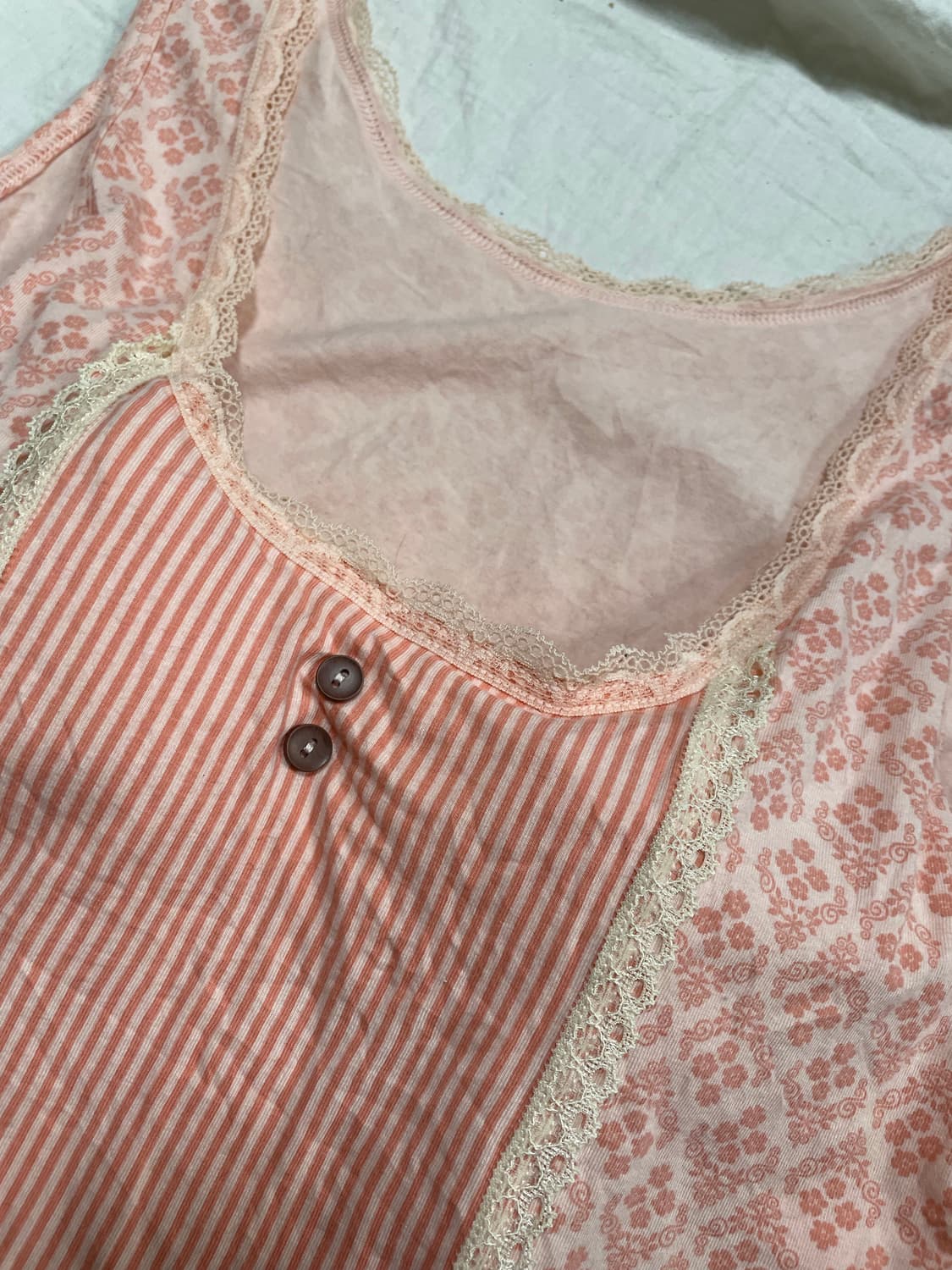 핑크 레이스 슬리브리스 상품이미지3