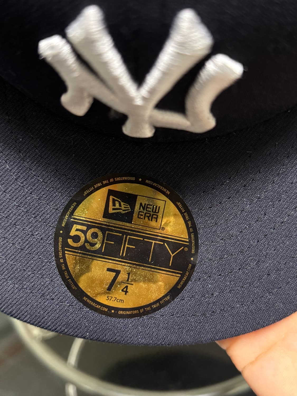 뉴에라 MLB 뉴욕 양키스 57.7cm 네이비 캡 새상품 상품이미지3