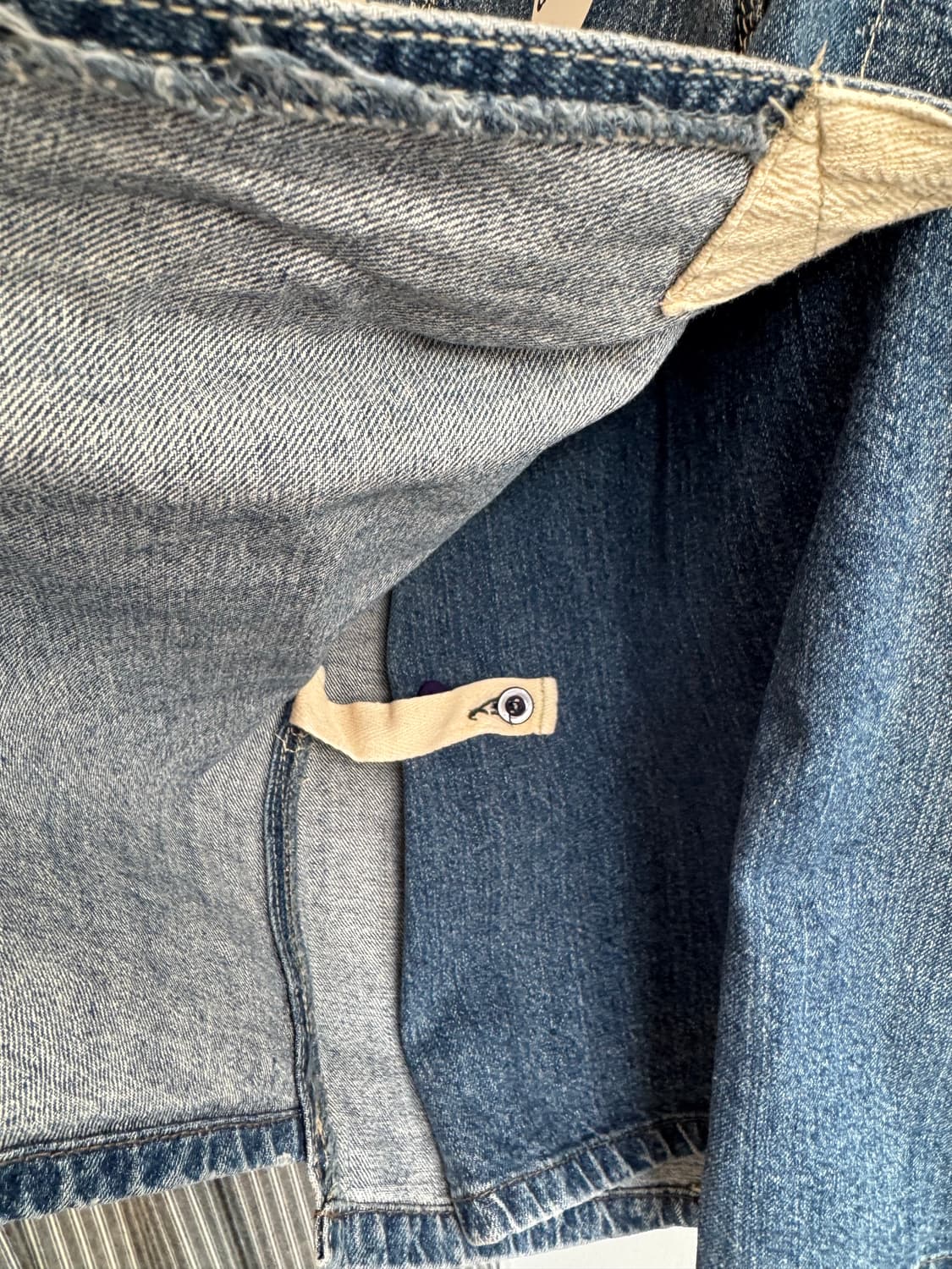 포켓 데님 랩스커트 상품이미지7