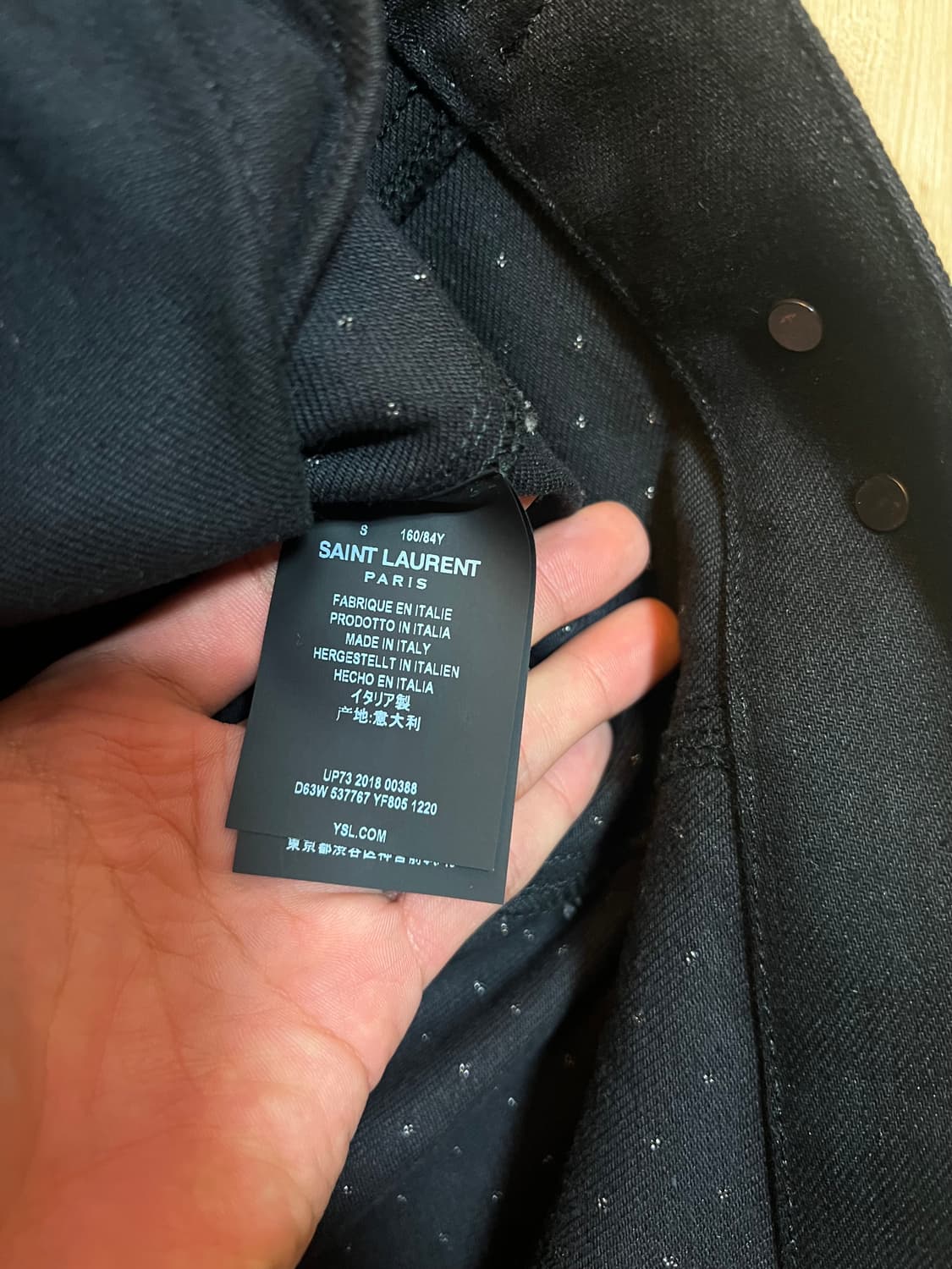 Saint Laurent Micro dot Trucker Jacket  상품이미지5