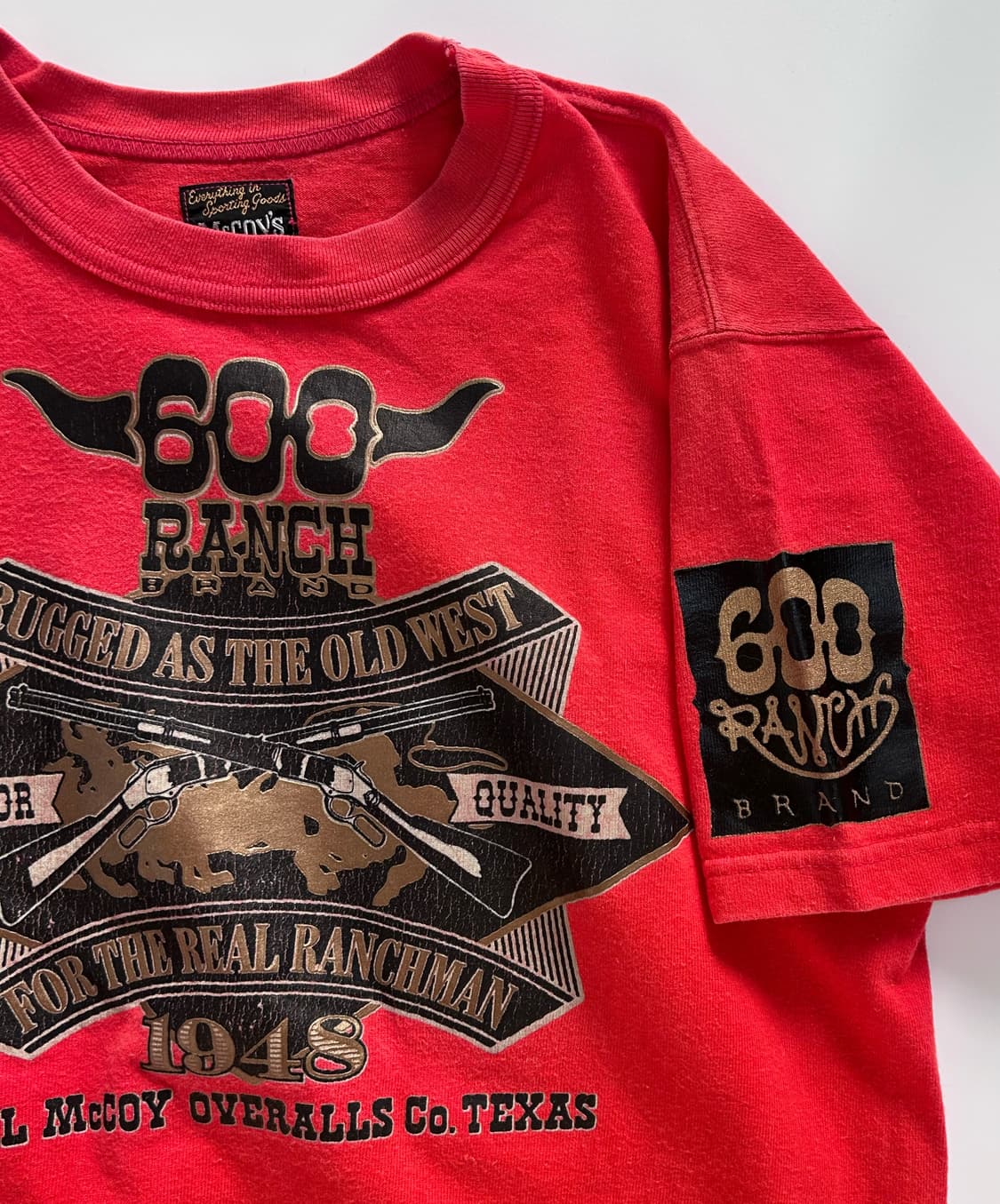 36) 더 리얼맥코이 600ranch 프린팅 티셔츠 상품이미지3