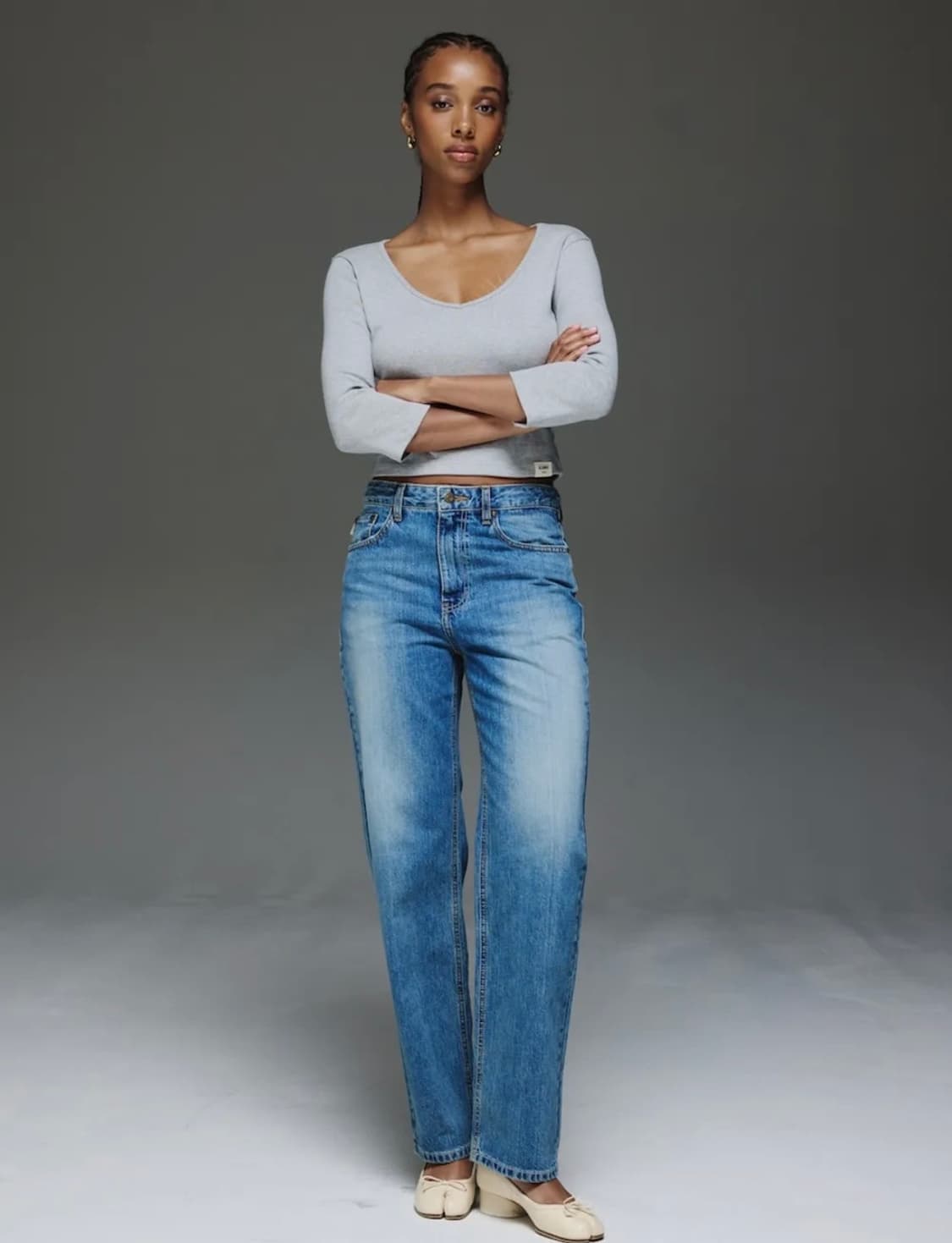 글로니 제인진 데님 블루 S 상품이미지5