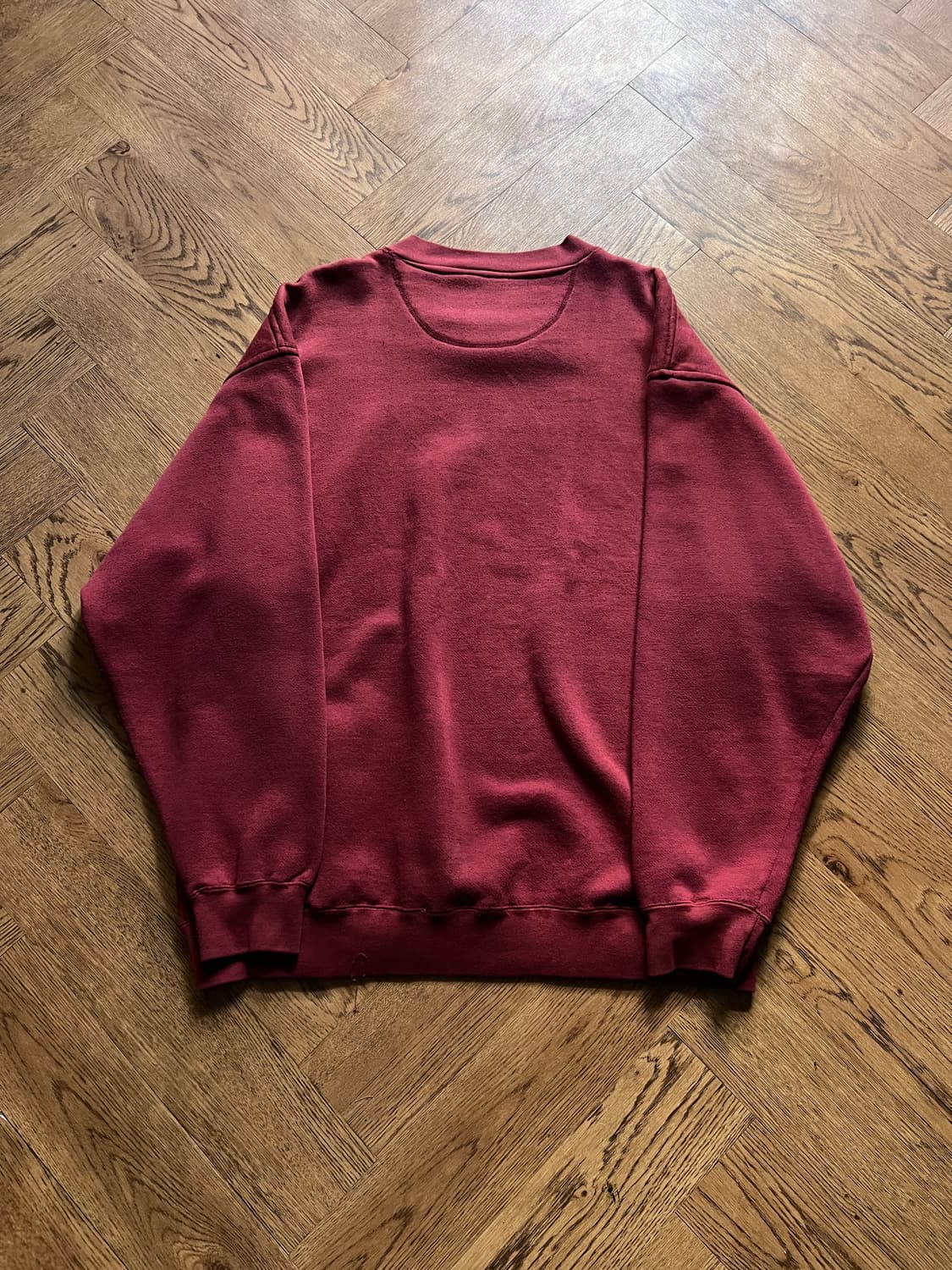 [L]90's USA 빈티지 액티브 아웃도어 버건디 스웻셔츠 상품이미지6