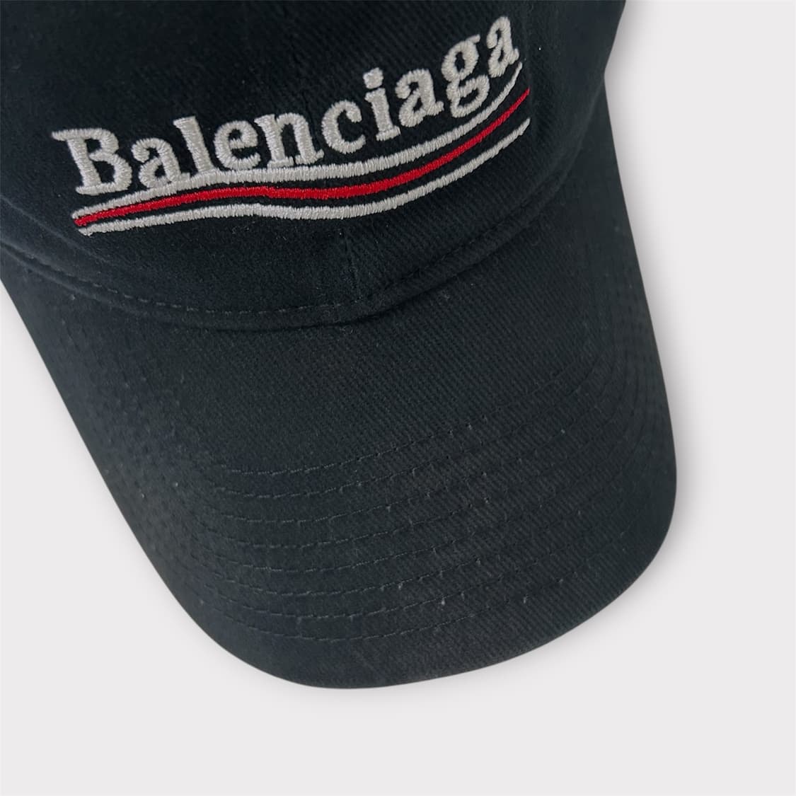 웨이브 자수로고 블랙 볼캡 (1775)  상품이미지9