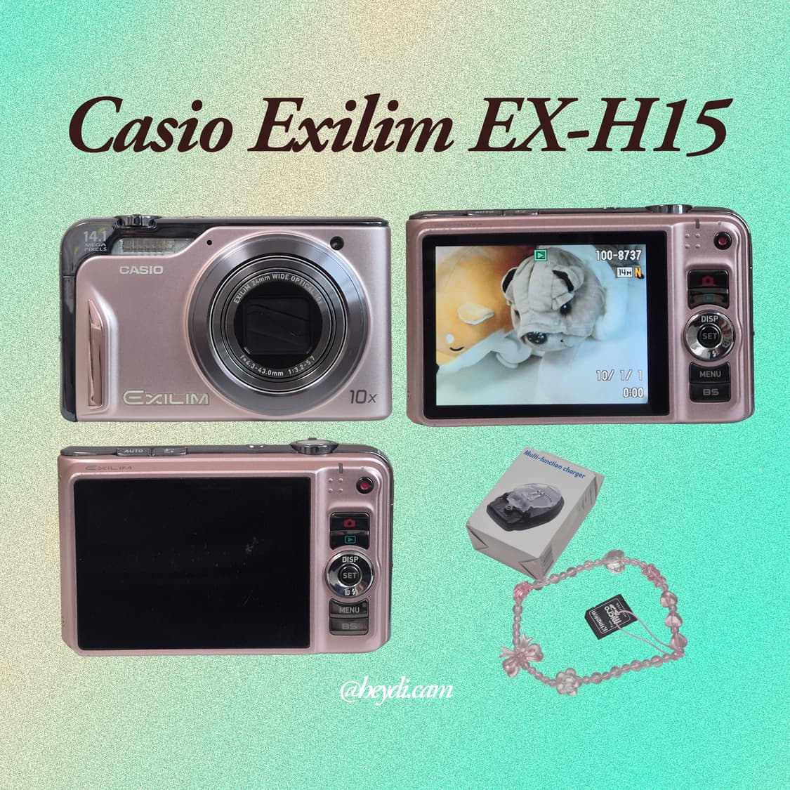 (츄디카)카시오 엑슬림 Casio Exilim EX-H15 핑크
 상품이미지2