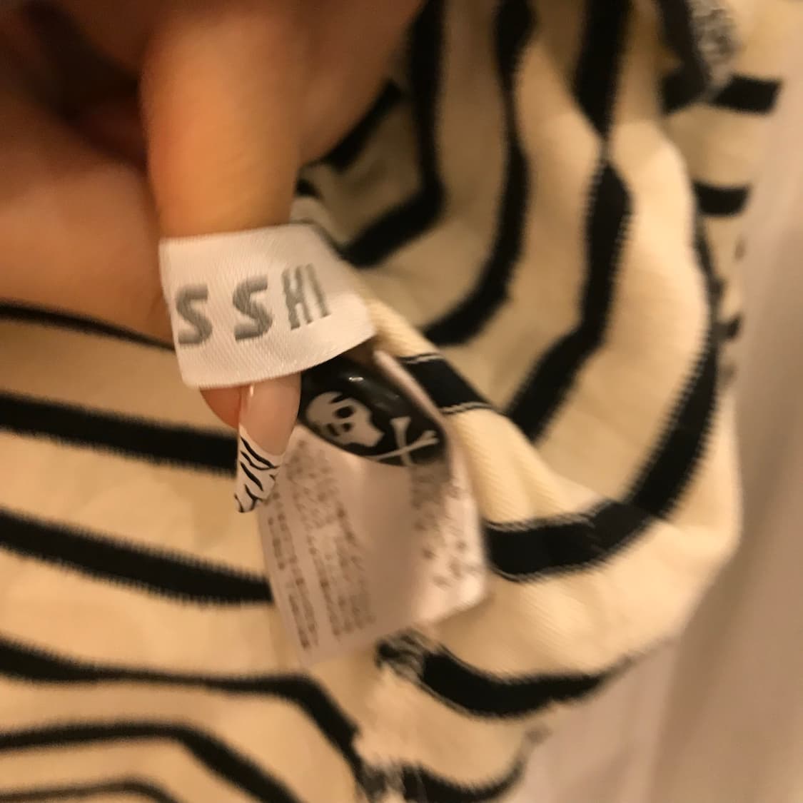 JPN Vintage 모리걸 포켓 스트라이프 롱슬리브 상품이미지6