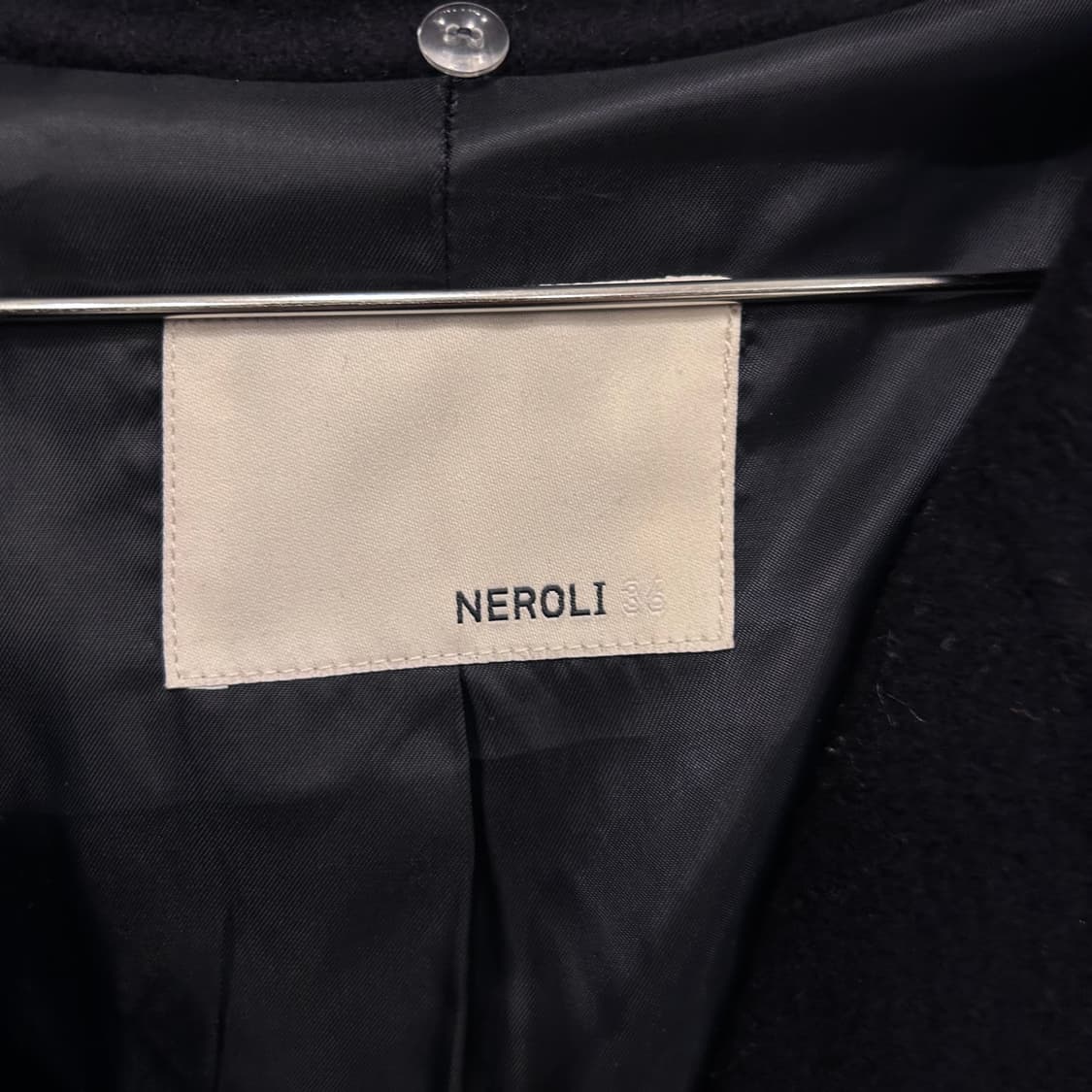 NEROLI36 세일링 네이비 더블버튼 라이닝 코트 상품이미지3