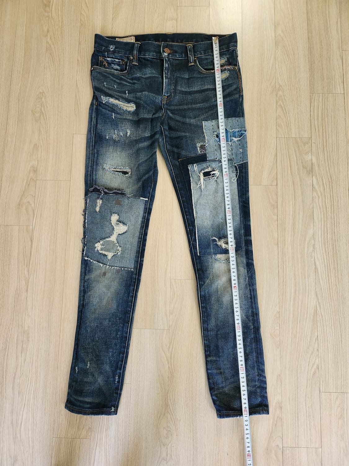 폴로워싱패치 청바지(30 상품이미지5