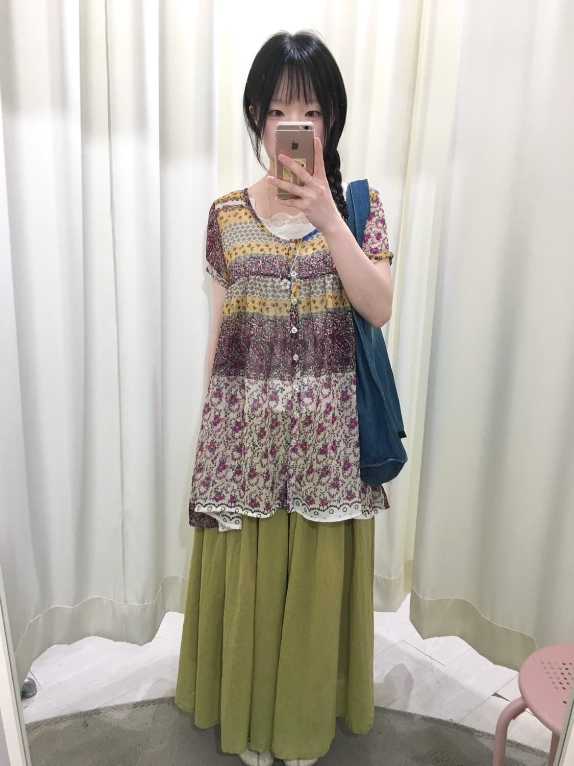 SM2 hagumi green skirt 상품이미지2