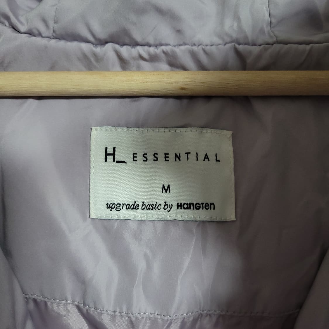 (M) 새제품. 행텐 크롭 라벤더 퍼플 숏패딩 상품이미지4