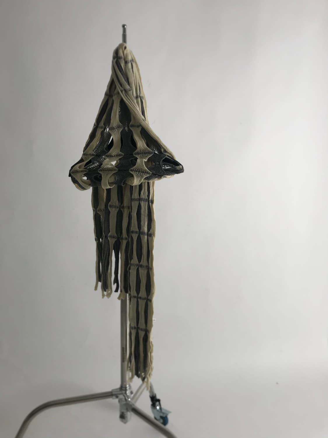 Grunge ivory&grey mix long muffler 상품이미지1