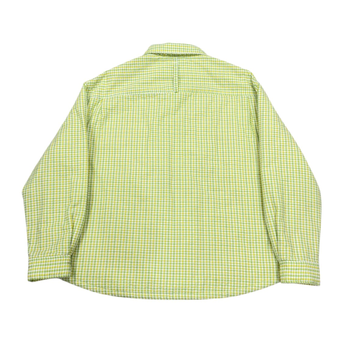 애프터프레이 오버사이즈드 체크 패디드 셔츠 자켓 라임 L 상품이미지2
