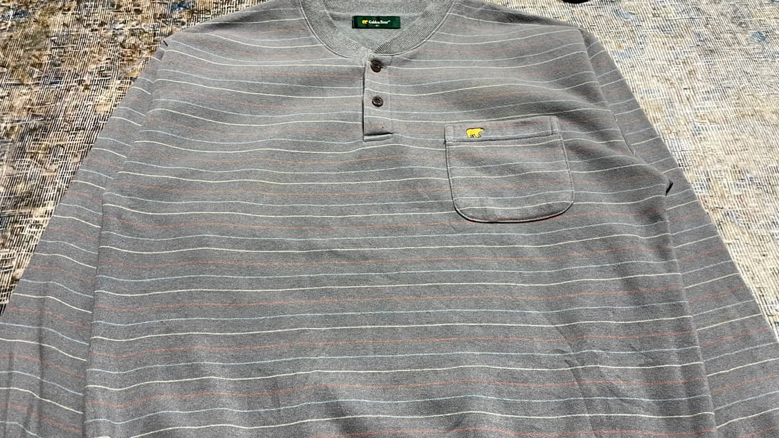 JPN 90s~00s일본 빈티지 y2k 골든베어 스트라이프 헨리넥 맨투맨 상품이미지6