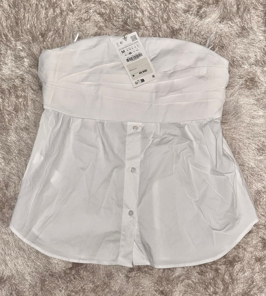 자라 엘라스틱 포플린 탑 상품이미지2