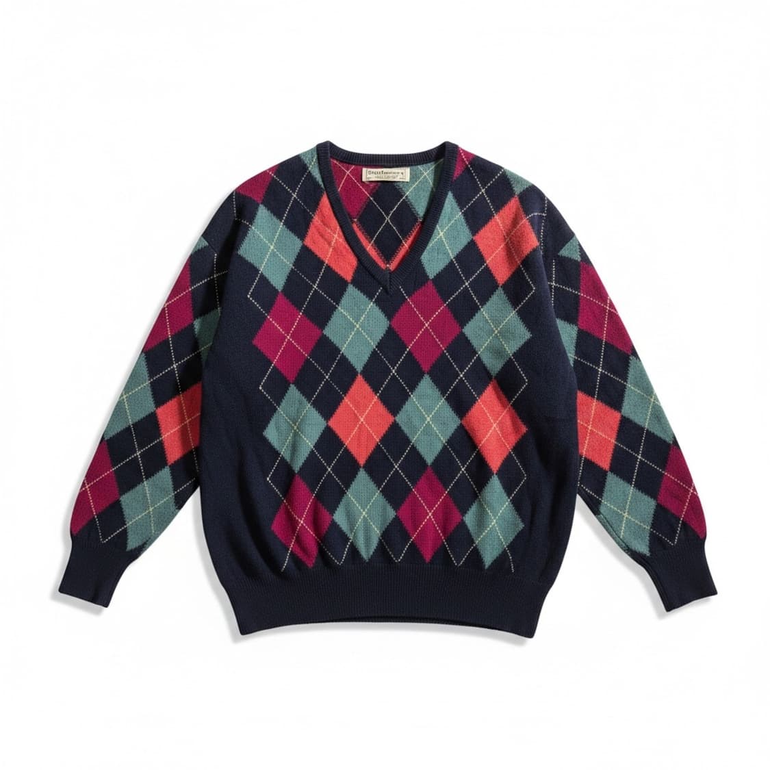 버버리 아가일 니트 42사이즈 100% 램스울 상품이미지1