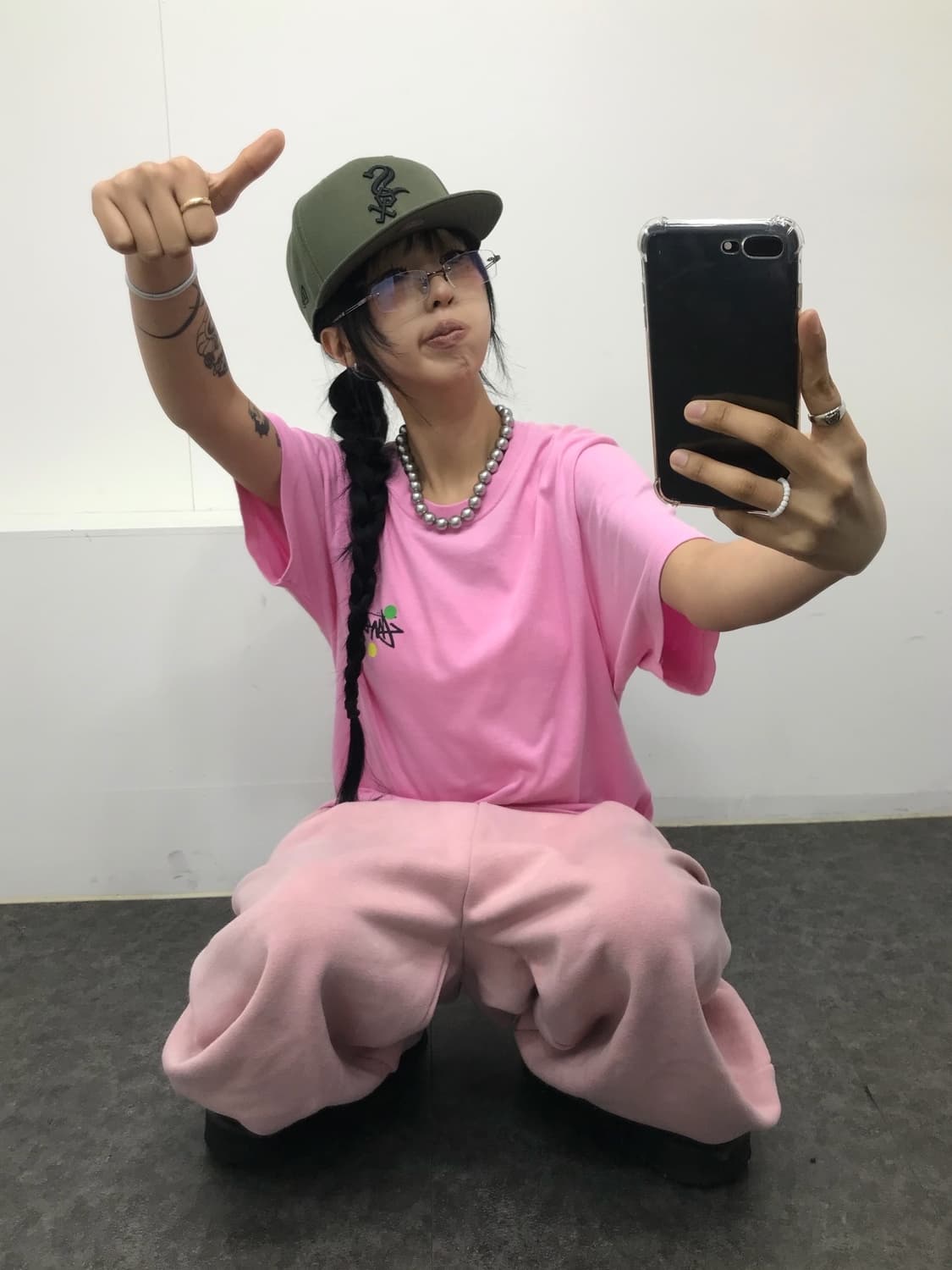 Stussy Dots Pink T-shirt 상품이미지6