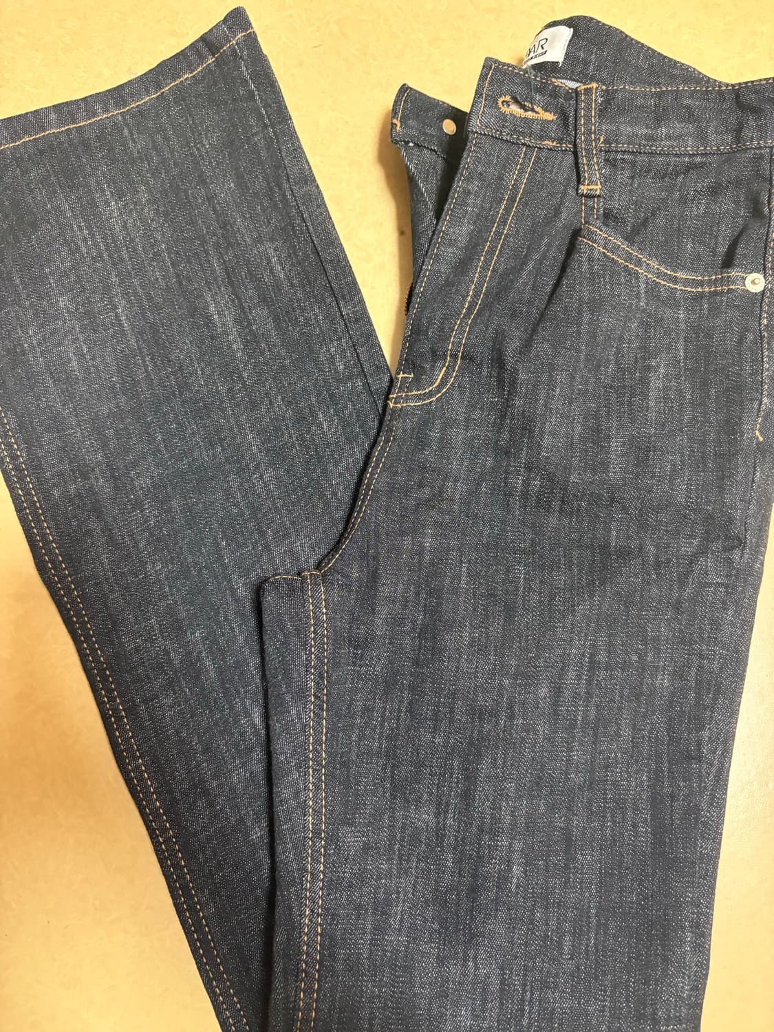 와르 WAAR 롱부츠컷 데님 M 새상품 상품이미지5