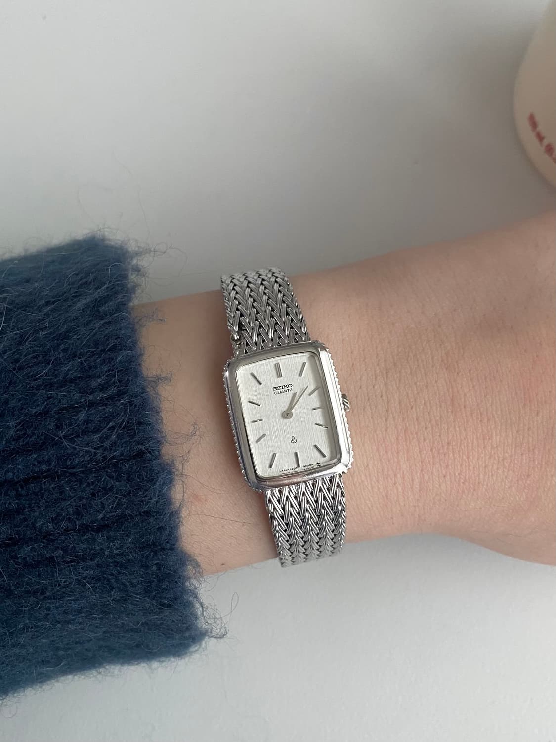 Seiko 세이코 스퀘어 실버 체인 쿼츠 레이디스 상품이미지7